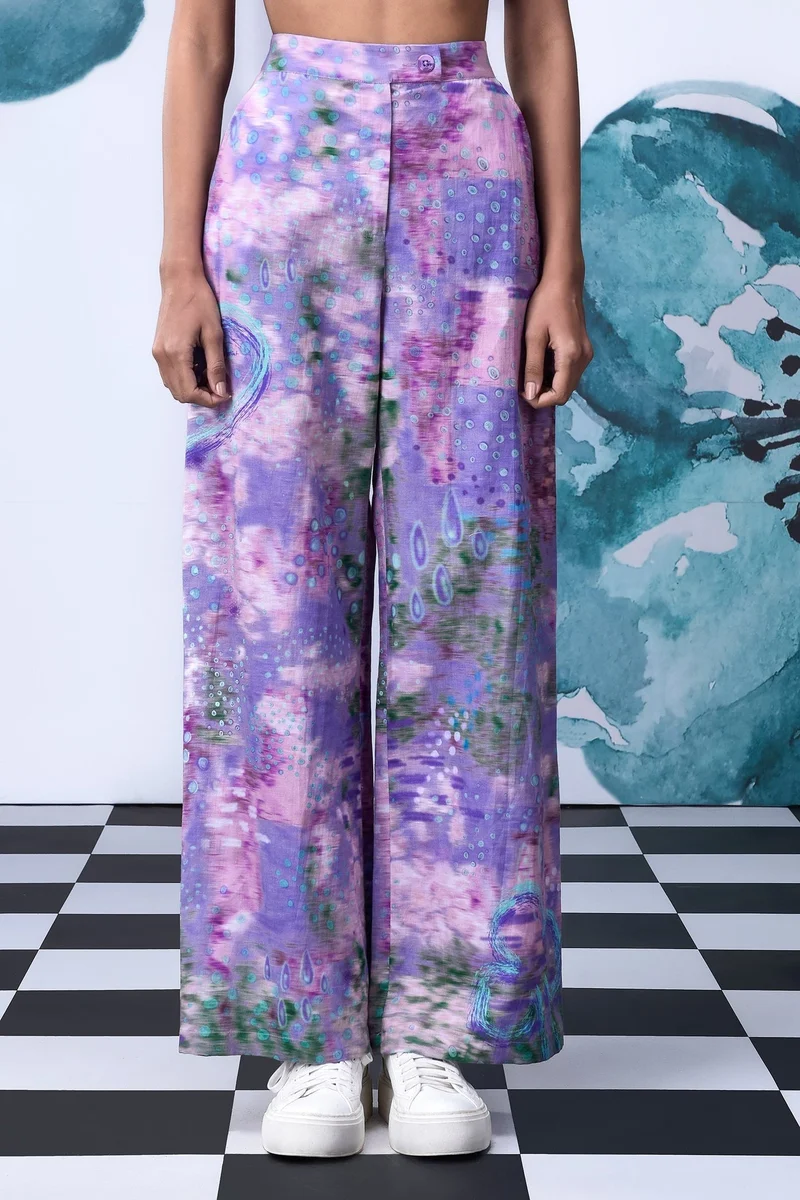 Genes Lecoanet Hemant Pool of Tear Loose Fit Trouser- French Lavender